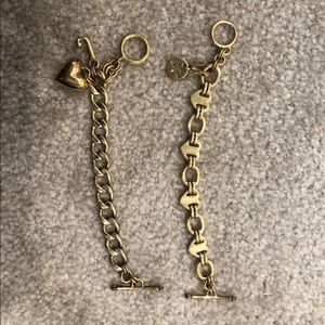 Juicy couture gold bracelets